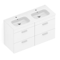 COMBO GABINETE INTEGRADO 4 GAVETAS 120X46 COM LAVATÓRIO DEBBA