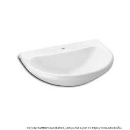 LAVATÓRIO PARA COLUNA 550X445 FURO CENTRAL SEM LADRÃO RIVIERA PERGAMON