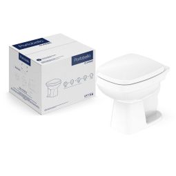 Kit de bacia convencional com assento Softclose® e itens de instalação Classic Portobello