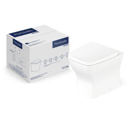 Kit de bacia convencional, assento termofixo com queda amortecida e itens de instalação Shape Portobello