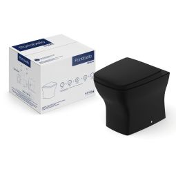 Kit de bacia convencional, assento termofixo com queda amortecida e itens de instalação Shape Portobello