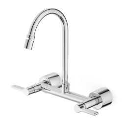 Misturador para Cozinha de Parede Externo com Bica Móvel e Arejador Articulado Lix