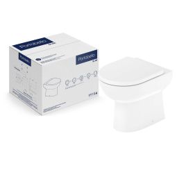 Kit de bacia convencional com assento termofixo e itens de instalação Slim Portobello