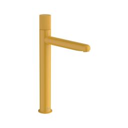 Monocomando para lavatorio de mesa bica alta stripes nu honey yellow