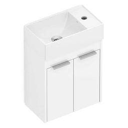 Kit de gabinete 2 portas 40x22 com lavatório integrado Saveiro