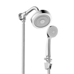 Chuveiro redondo 120mm com sistema autolimpante com desviador Master