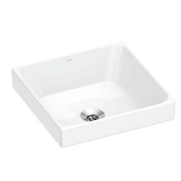 Cuba de sobrepor 400x400 sem mesa Tray T2 Portobello branco