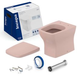 Kit de bacia convencional com assento termofixo e itens de instalação Boss