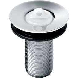 Válvula de escoamento sem ladrão para lavatório 7/8'' com tampa plástica Celite