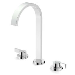 Misturador para lavatório de mesa com bica alta e válvula Simple cromado