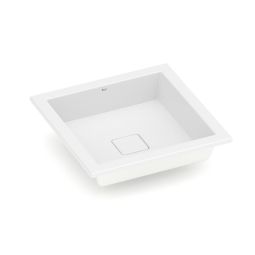 Cuba sobrepor e embutir 410x410 sem mesa Terra T12 Blanco Matte