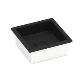 Cuba sobrepor e embutir 330x330 sem mesa Terra T13 Matte Black